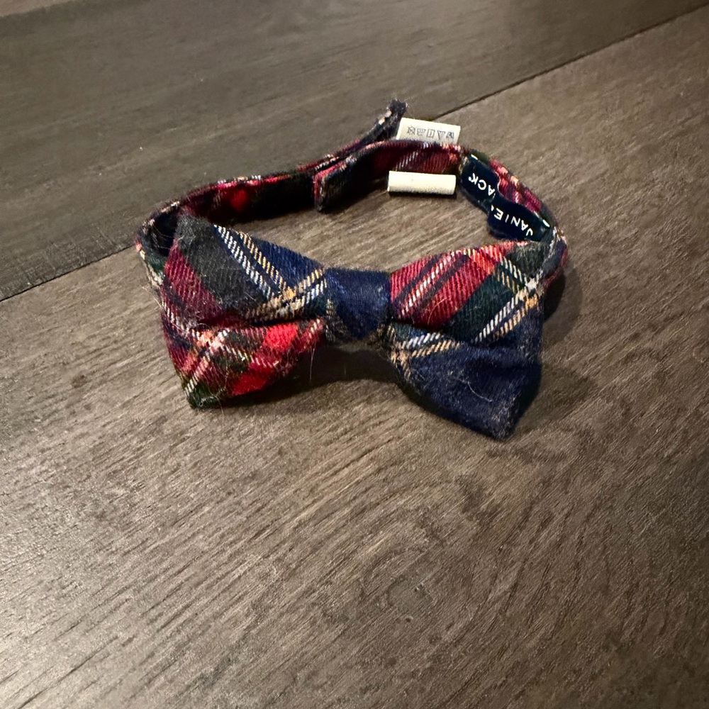 Janie and Jack Plaid Bow Tie - Red, Blue, Green
